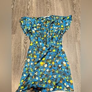 Zara mini floral wrap dress size xs